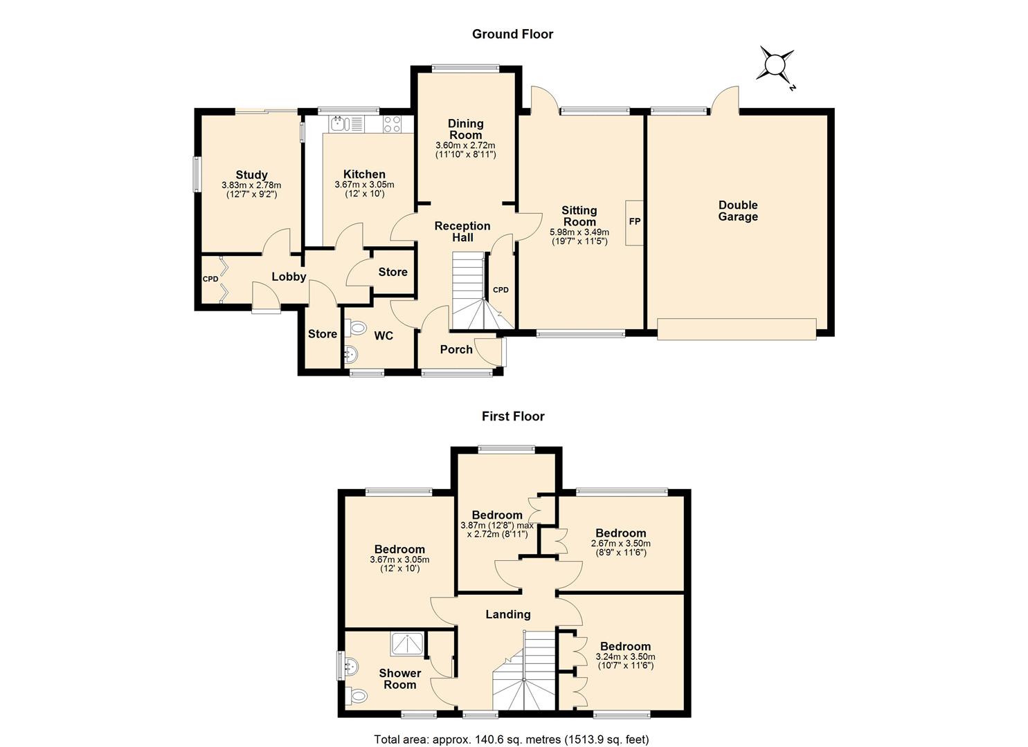 16, Chance Fields, Leamington Spa floorplan