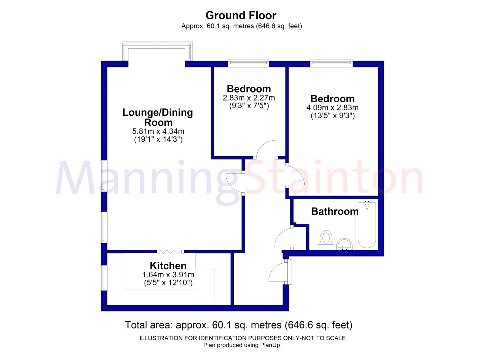 2 Bedrooms Flat for sale in Flat 11, Aire View Gardens, 31 Vesper Road, Leeds, West Yorkshire LS5