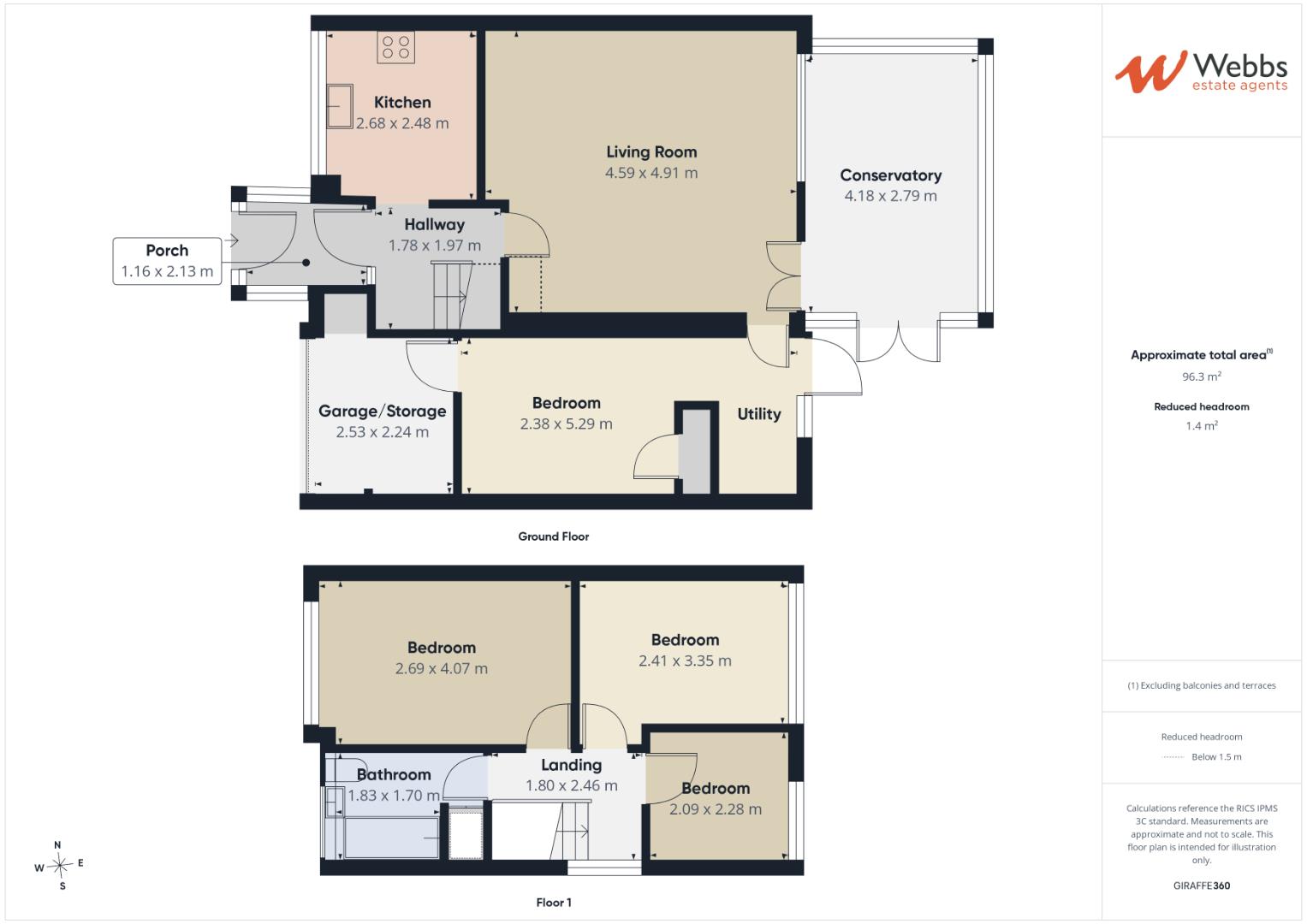 30, Gainsbrook Crescent, Cannock floorplan