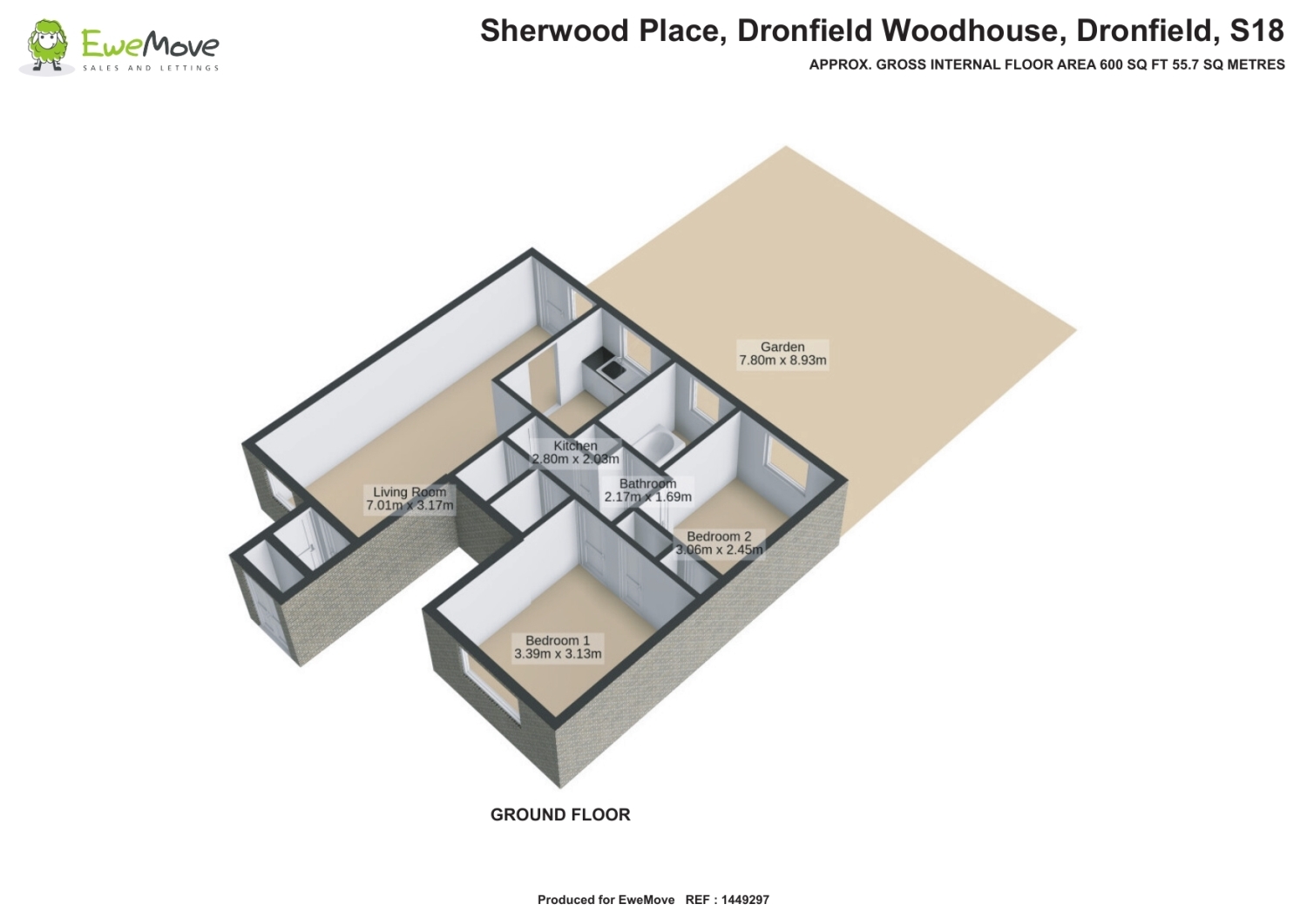 4, Sherwood Place, Dronfield floorplan