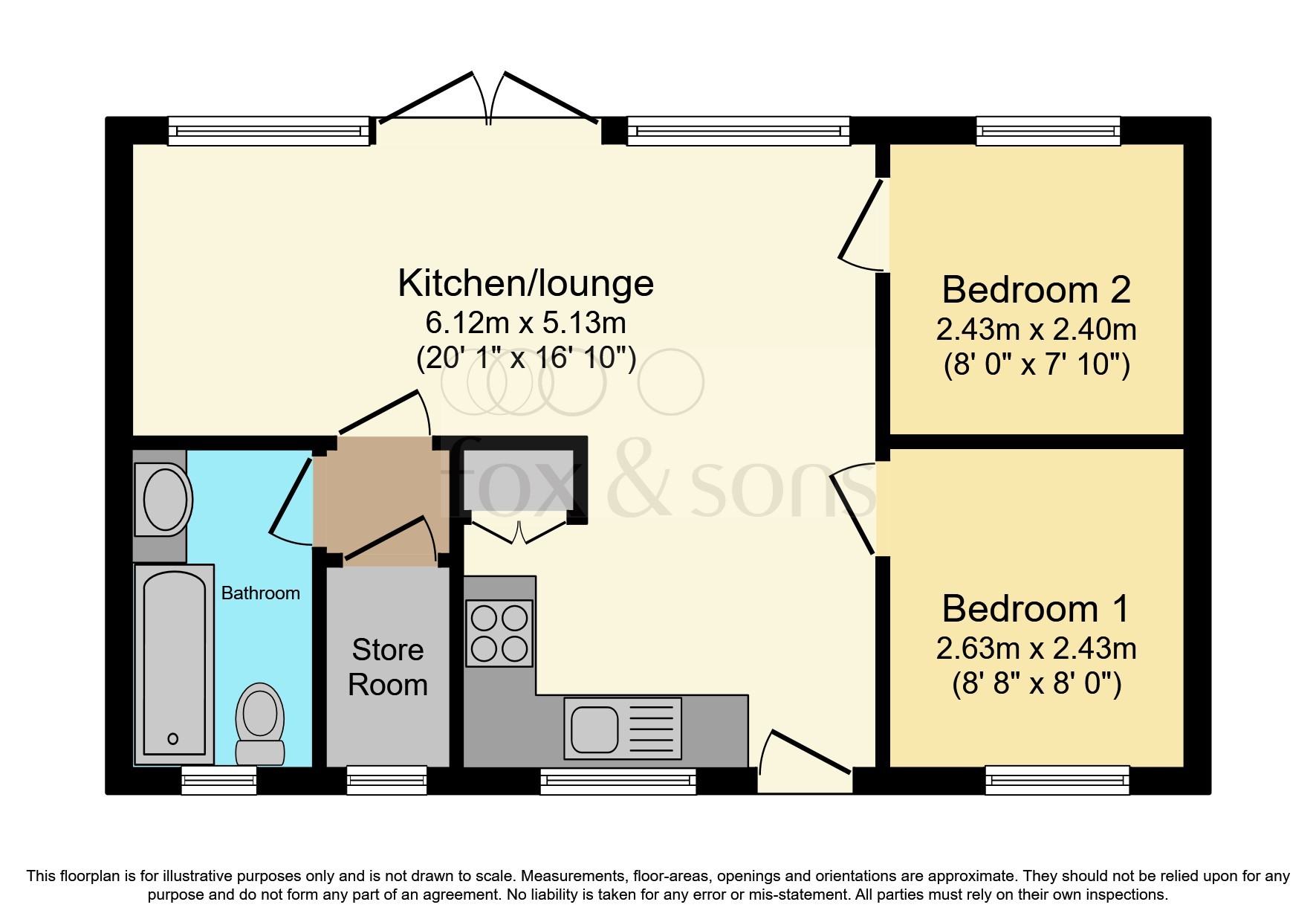 45, Cleeve Park, Minehead floorplan