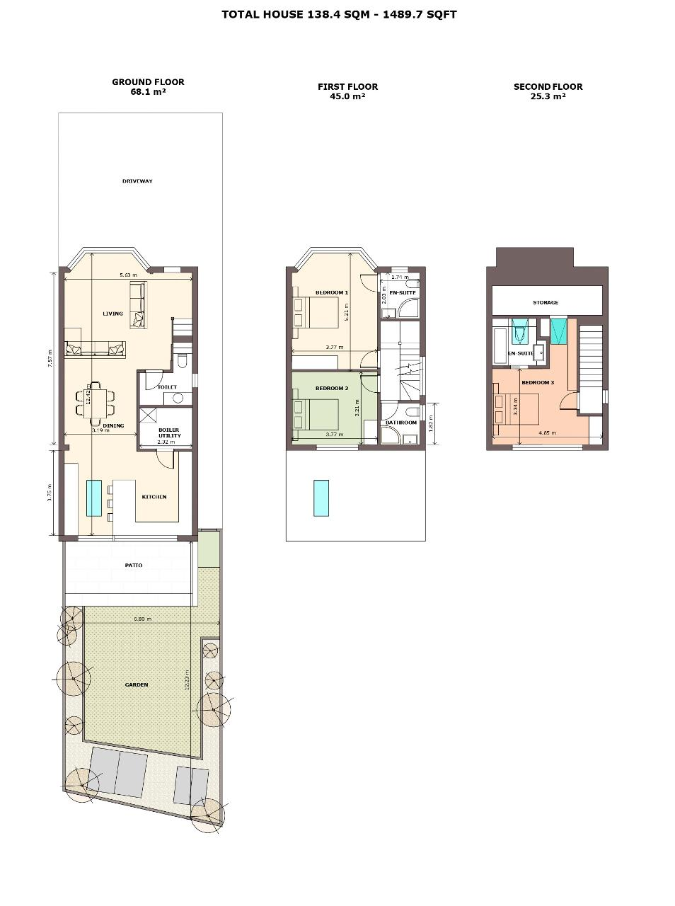 21, Grampian Gardens, London floorplan
