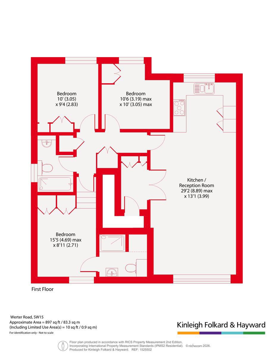 Flat 4, 14, Werter Road, London floorplan