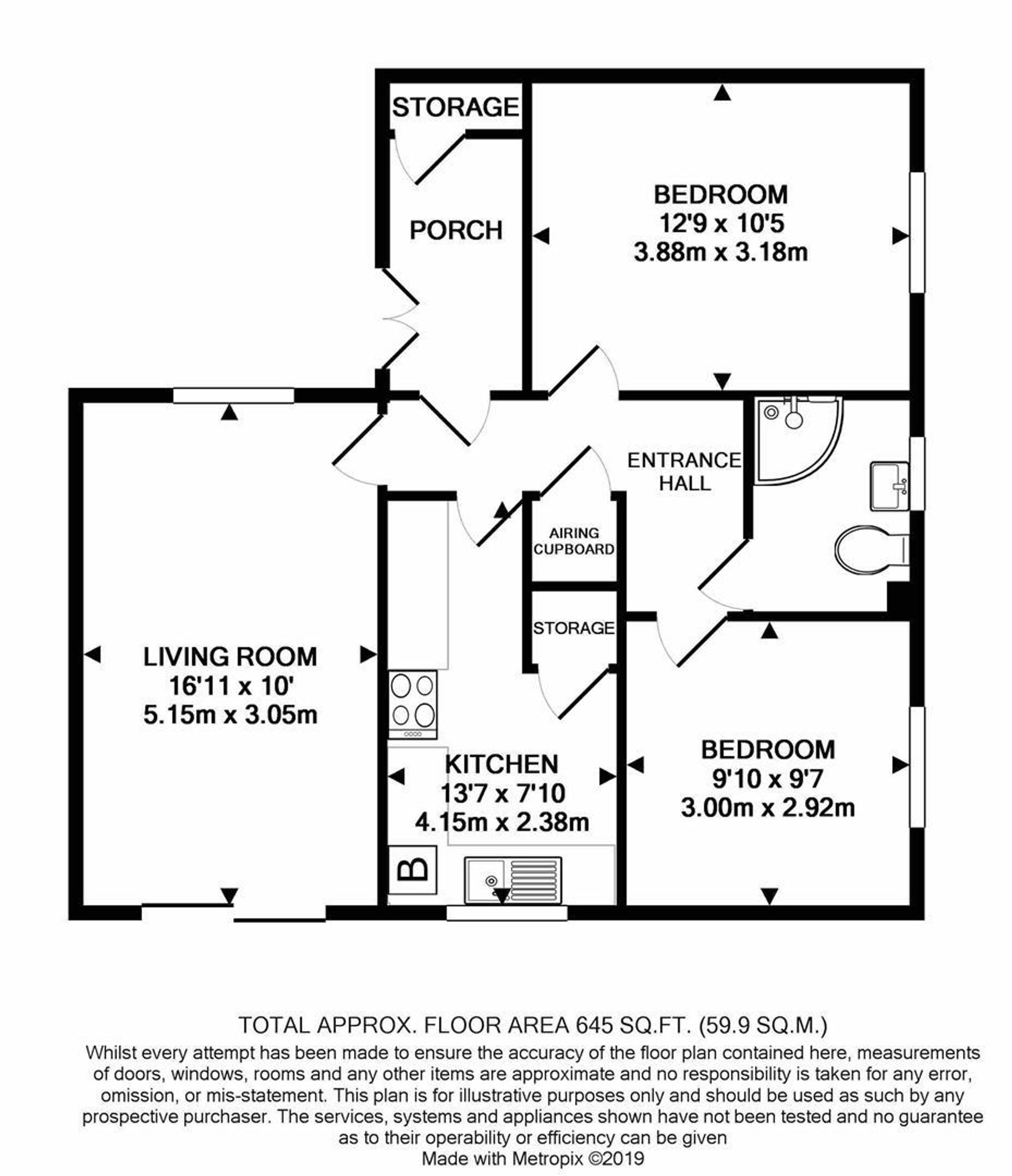 8 Cheedale Close, Chesterfield floorplan