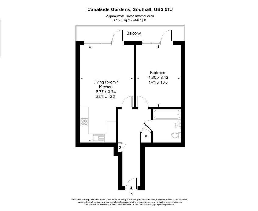 49, Canalside Gardens, Southall floorplan