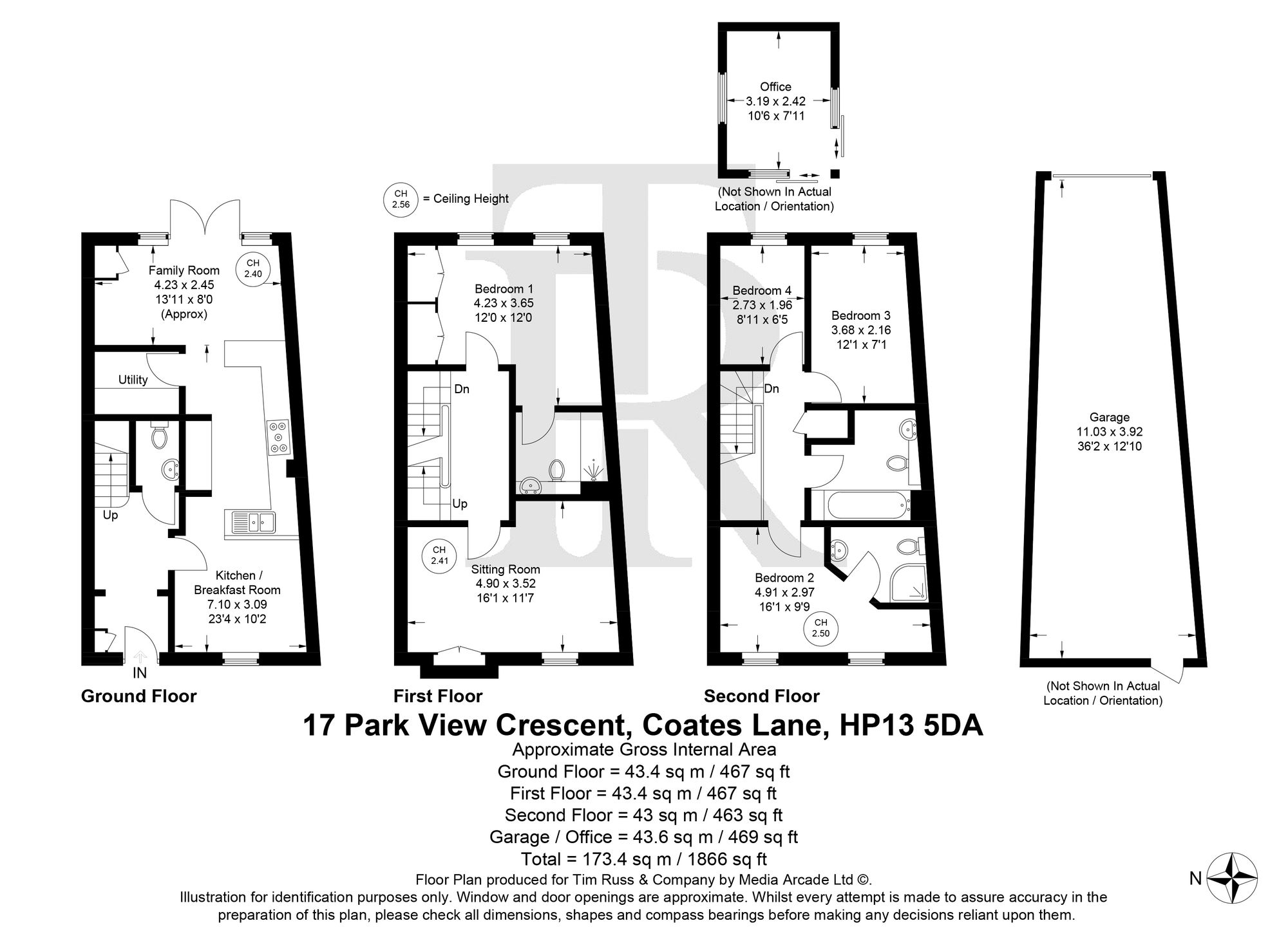 17 Park View Crescent Coates Lane, High Wycombe floorplan
