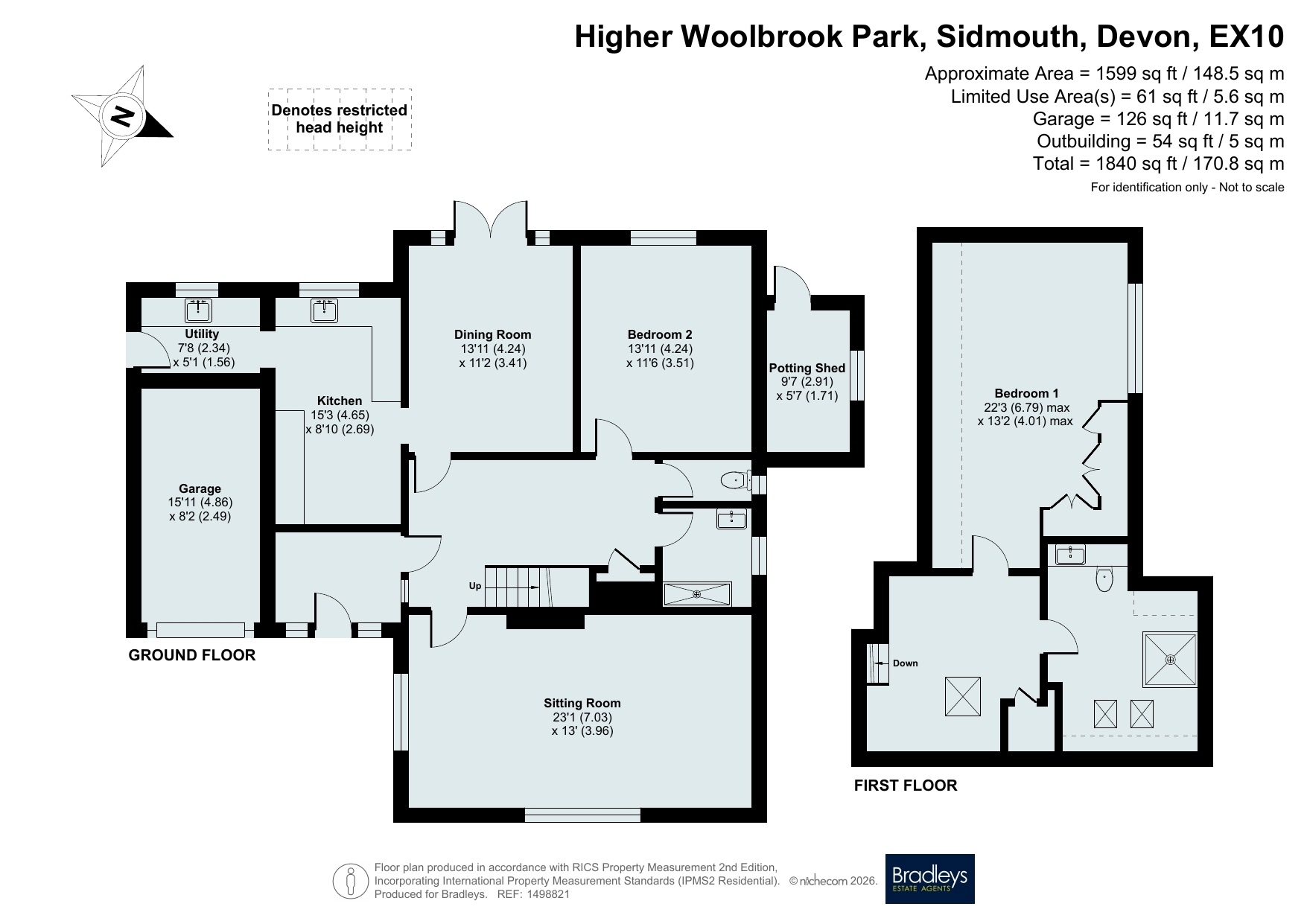 76, Higher Woolbrook Park, Devon floorplan