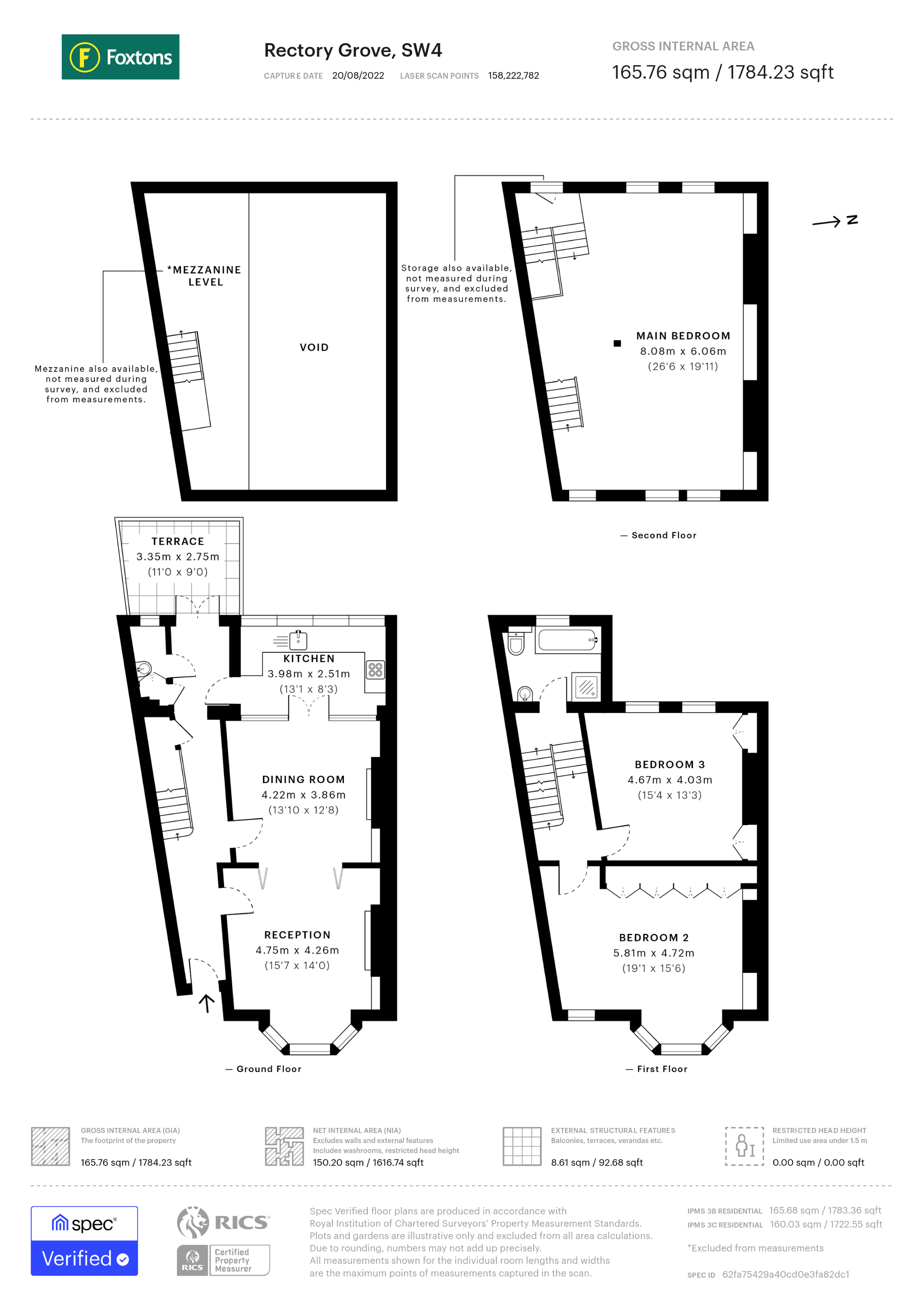 Rectory Grove, Clapham Old Town, London SW4, 3 bedroom for