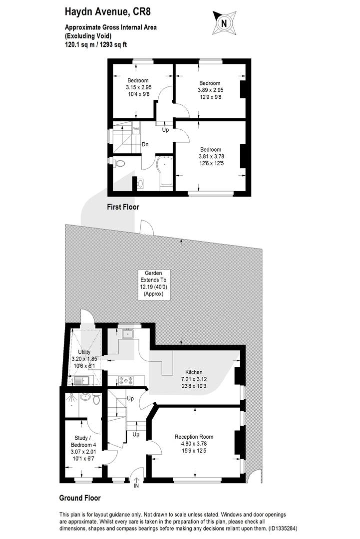 87, Haydn Avenue, Purley floorplan