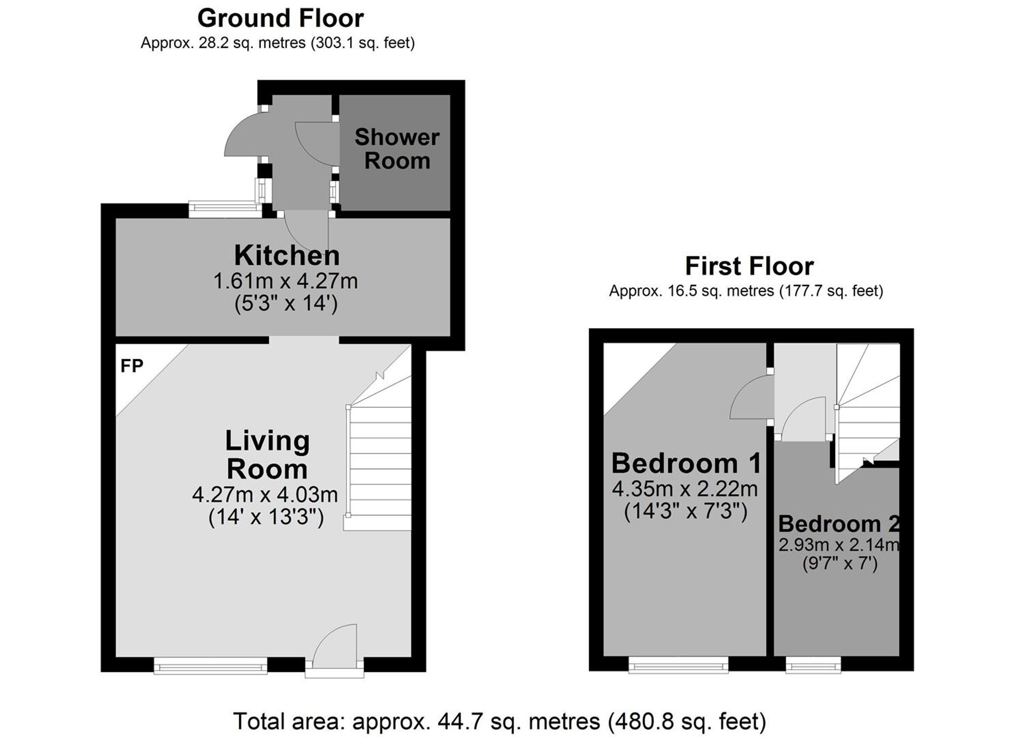 Snowdrop Cottage, Crediton floorplan