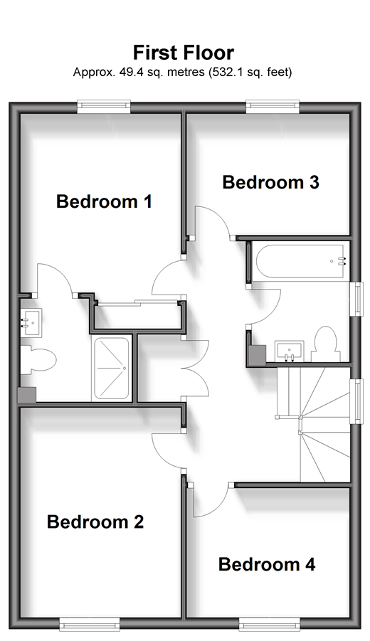 4 bed semidetached house for sale in Jupiter Grove, Faversham, Kent