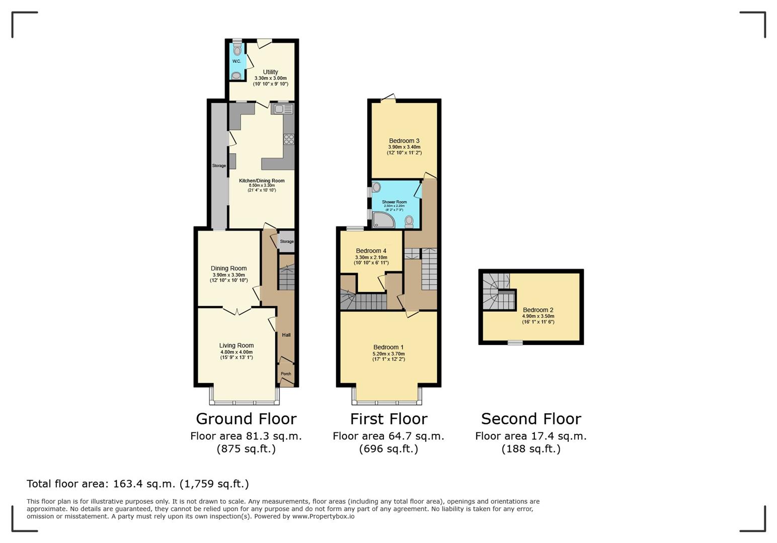 4, Charles Place, Barry floorplan