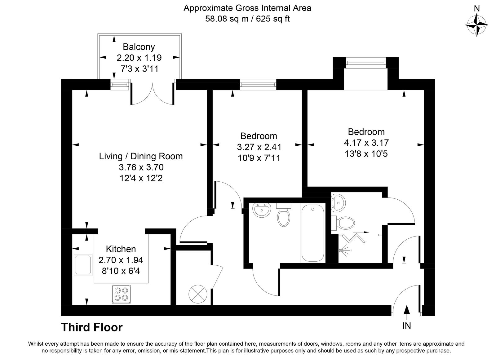 Foundry Court,Flat 74, Mill Street, Slough floorplan