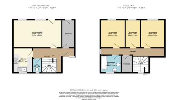 2, Tadcaster Walk, Oldham floorplan