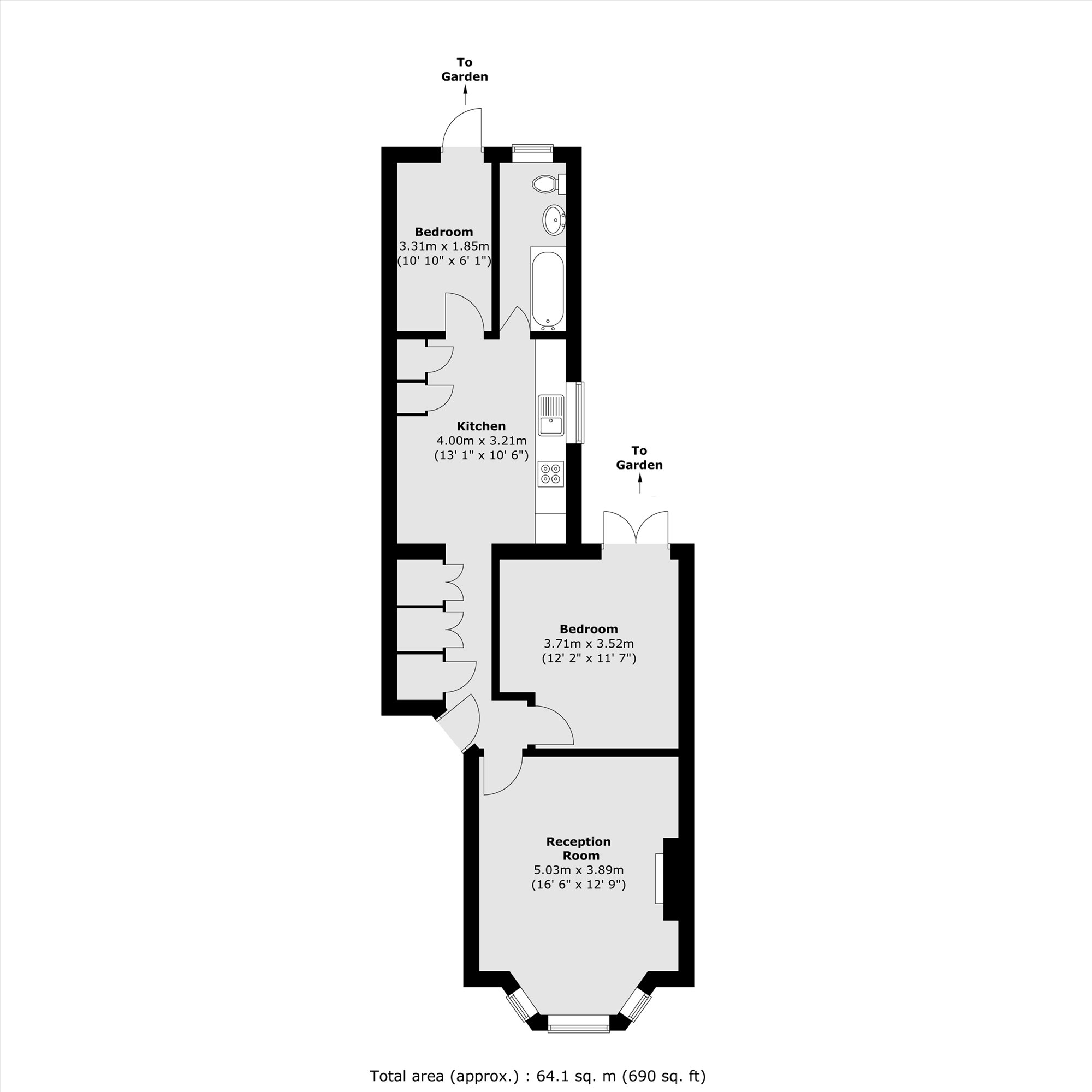 61a, Beaconsfield Road, LONDON floorplan