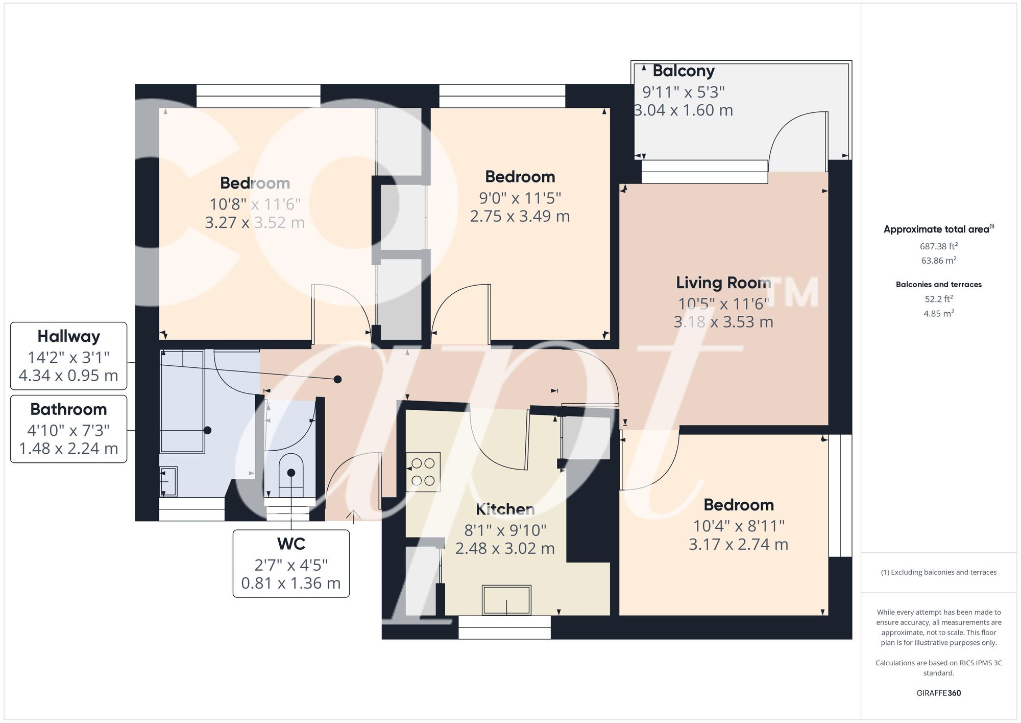 2 Queensway, Brighton floorplan