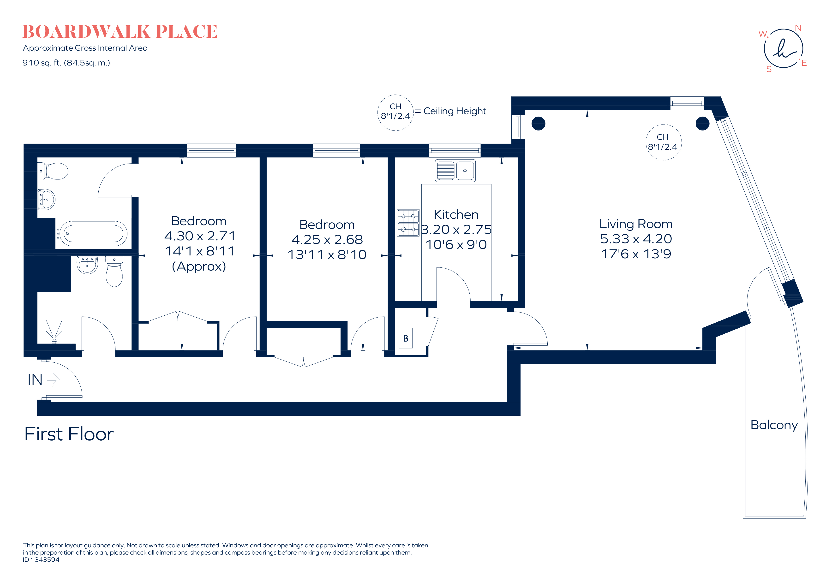 Boardwalk Place, London floorplan