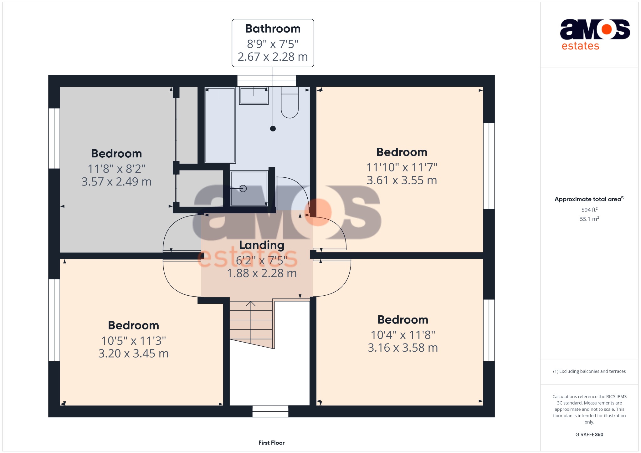 Russetts, Loves Green, Chelmsford floorplan