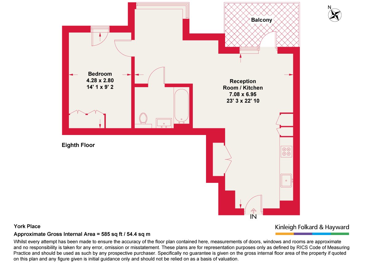 York Place, London floorplan