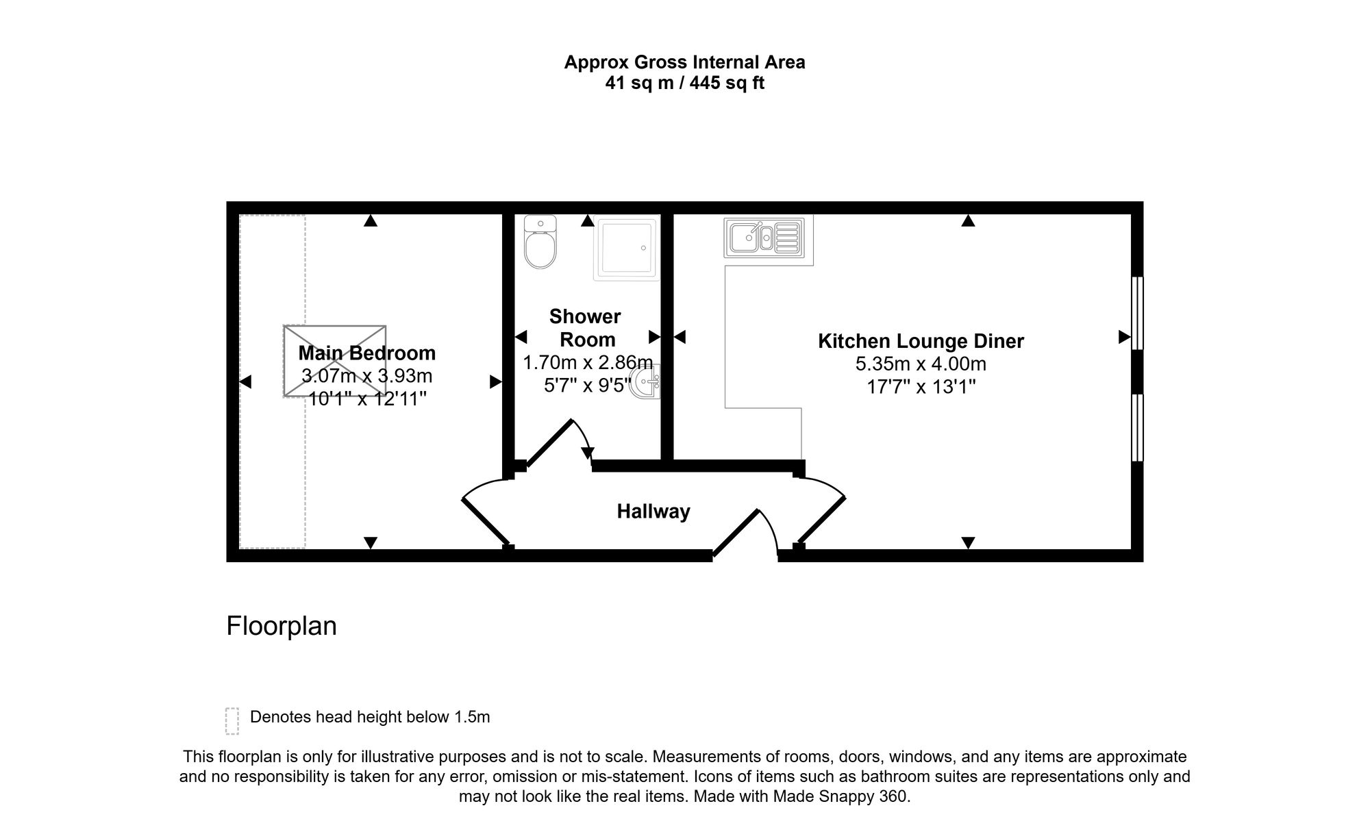 Apt 8 Redcat Residence Leigh Road, Hindley Green, Wigan floorplan