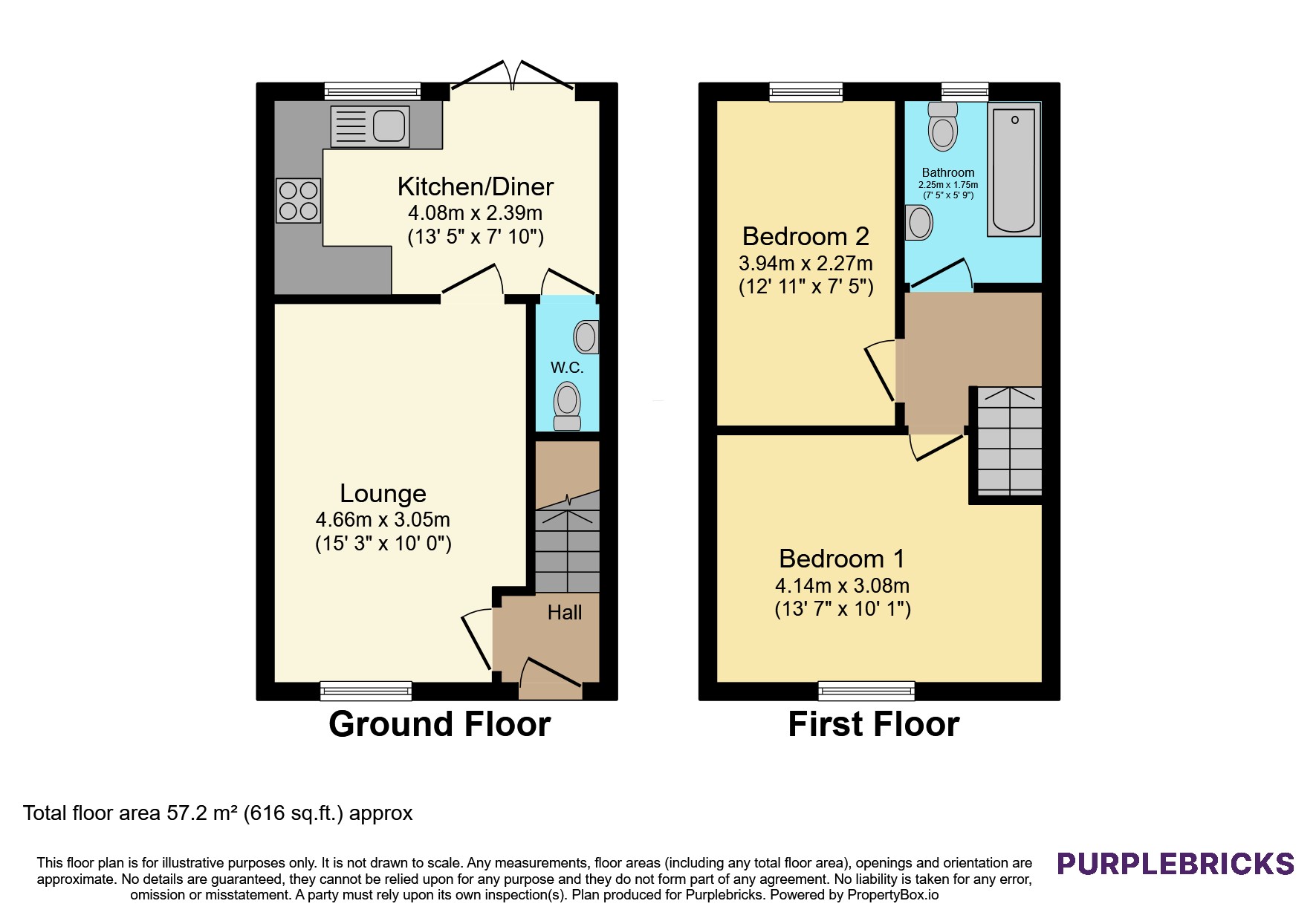 14, Cecil Close, Worksop floorplan
