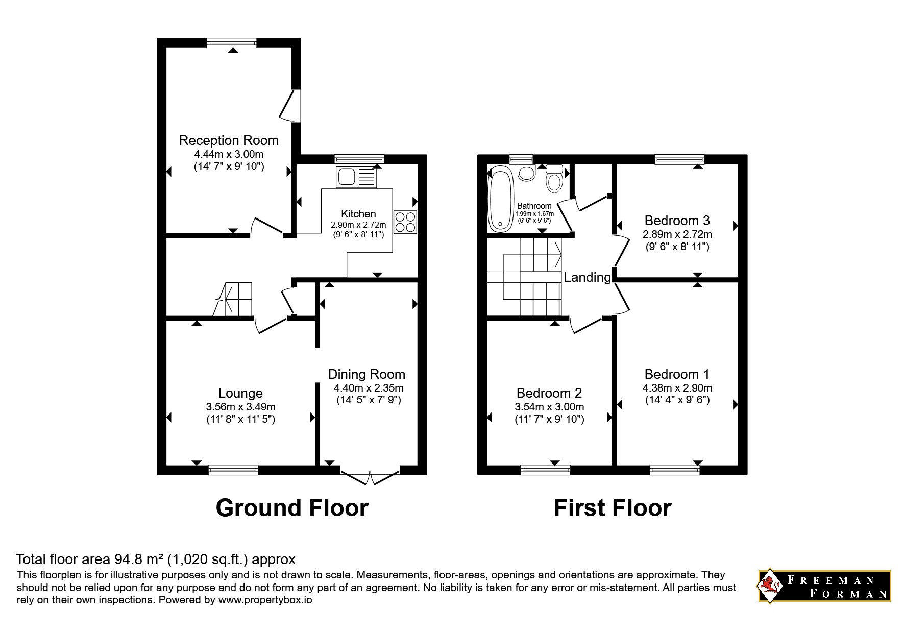 65, Foxglove Road, East Sussex floorplan