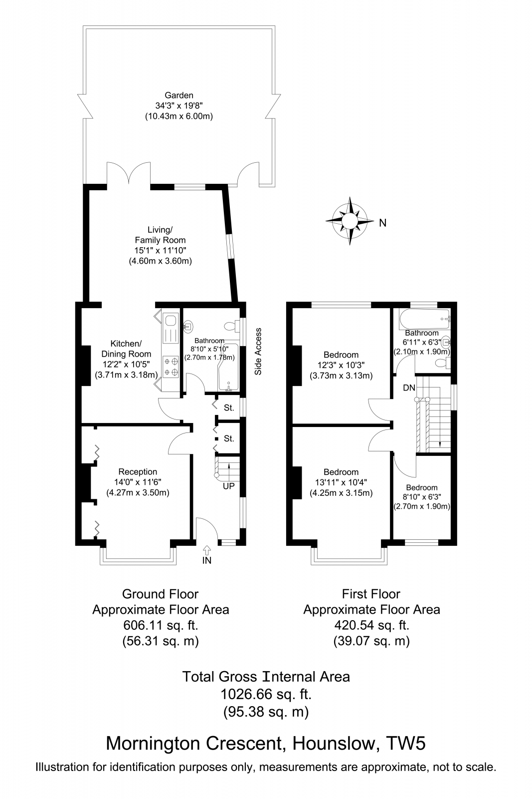 Mornington Crescent, Hounslow floorplan