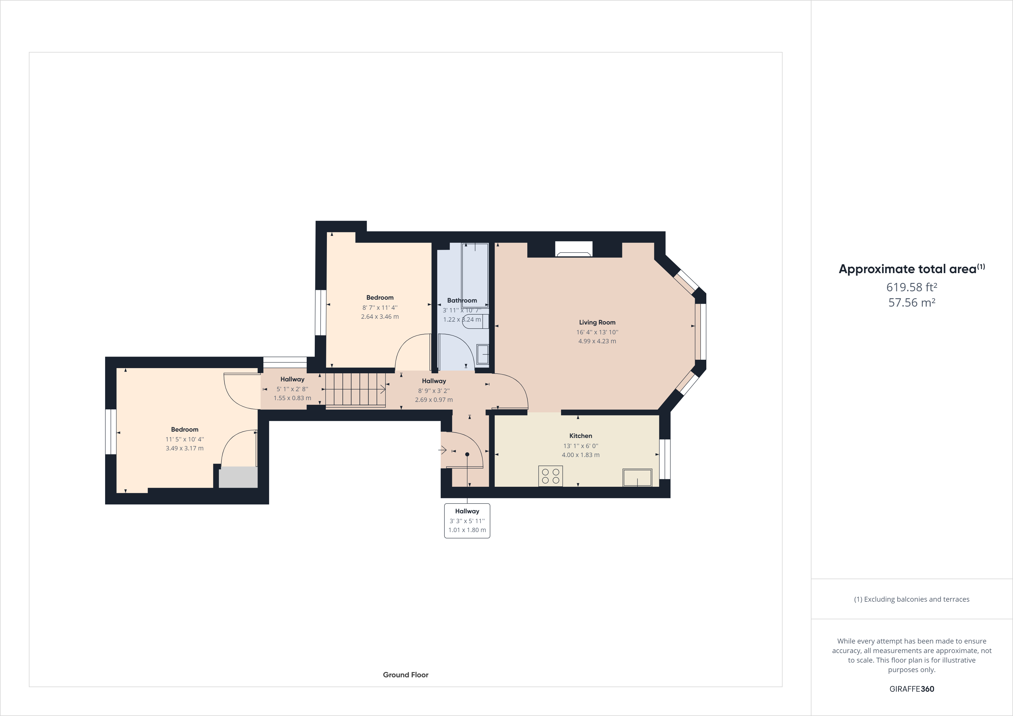 FFF, 93, Buckingham Road, Brighton floorplan