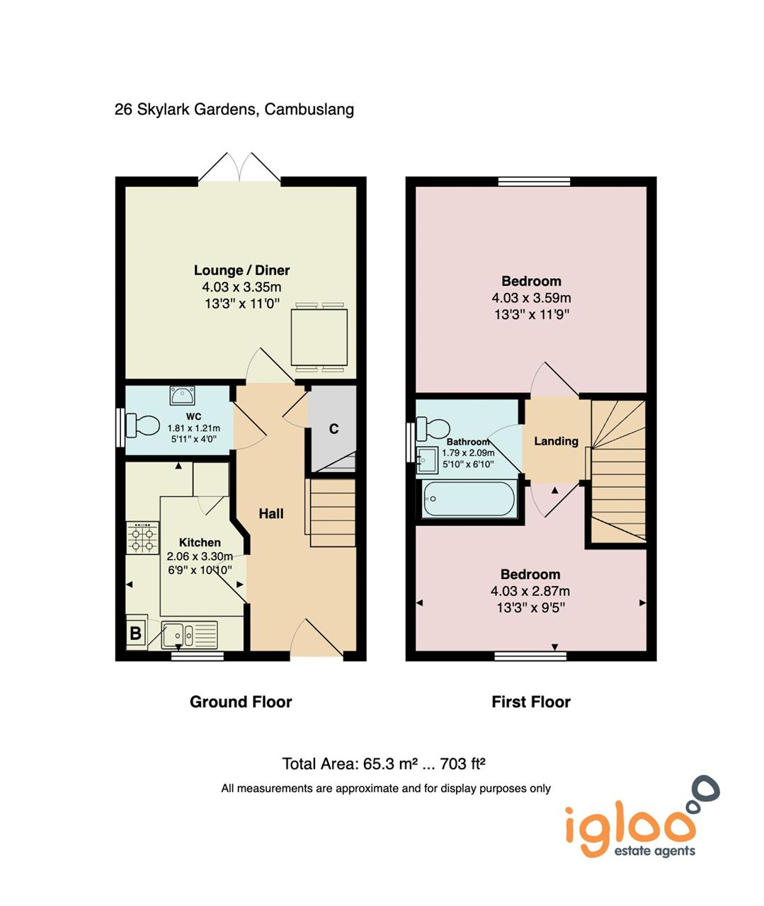 26, Skylark Gardens, Cambuslang floorplan