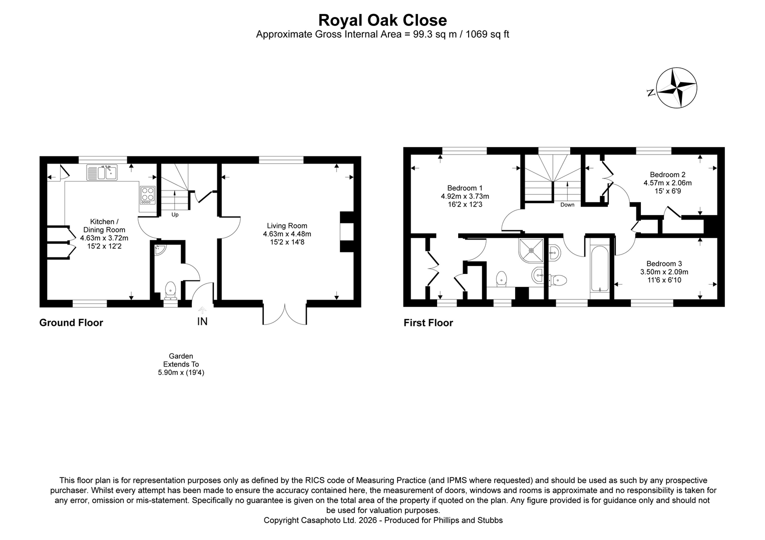 6, Royal Oak Close, Rye floorplan