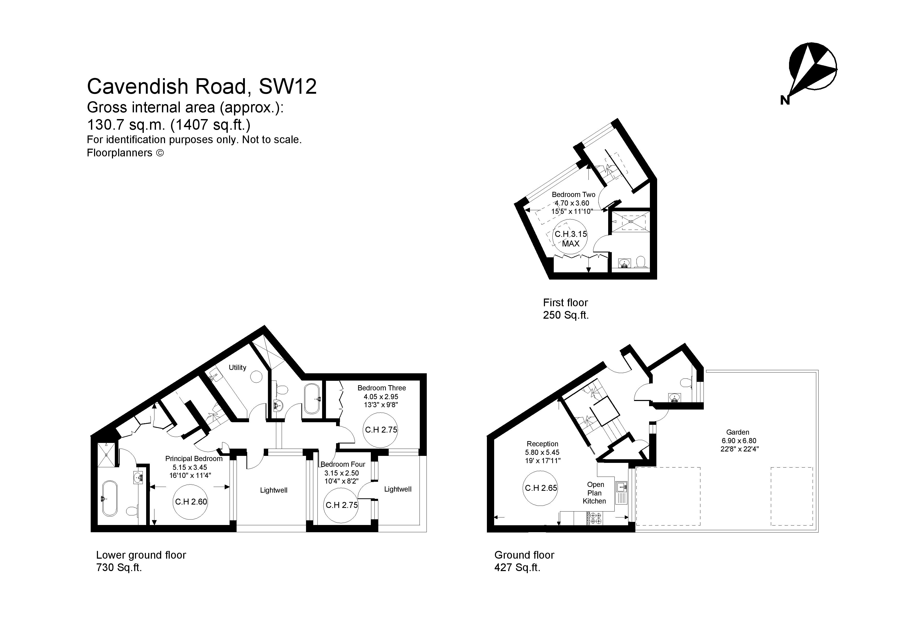 348, Cavendish Road, London floorplan
