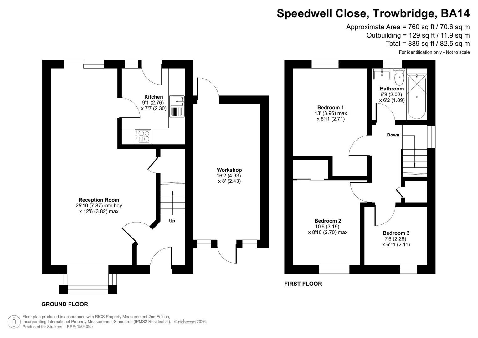 41, Speedwell Close, Trowbridge floorplan