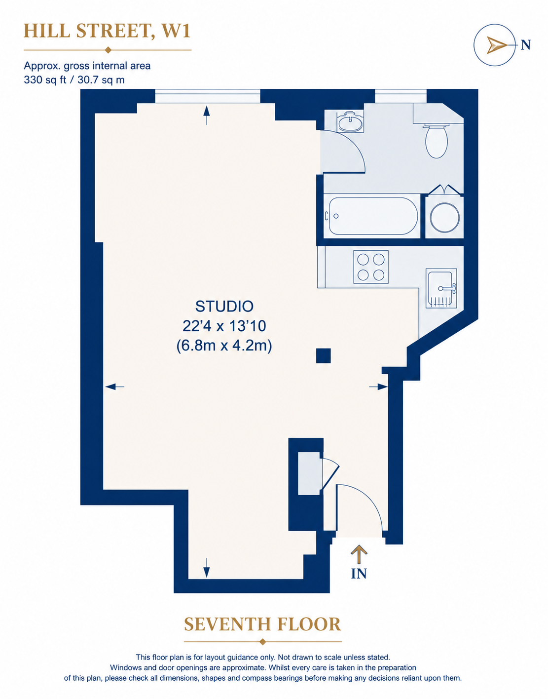 Flat 78, 39, Hill Street, Mayfair, London floorplan