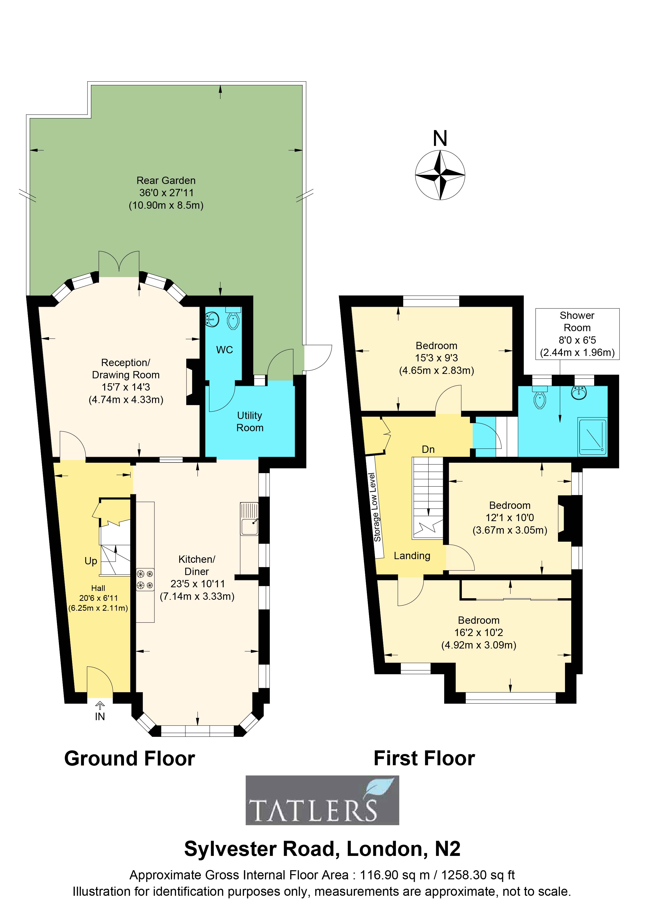Sylvester Road, East Finchley, London N2, 3 bedroom detached house for