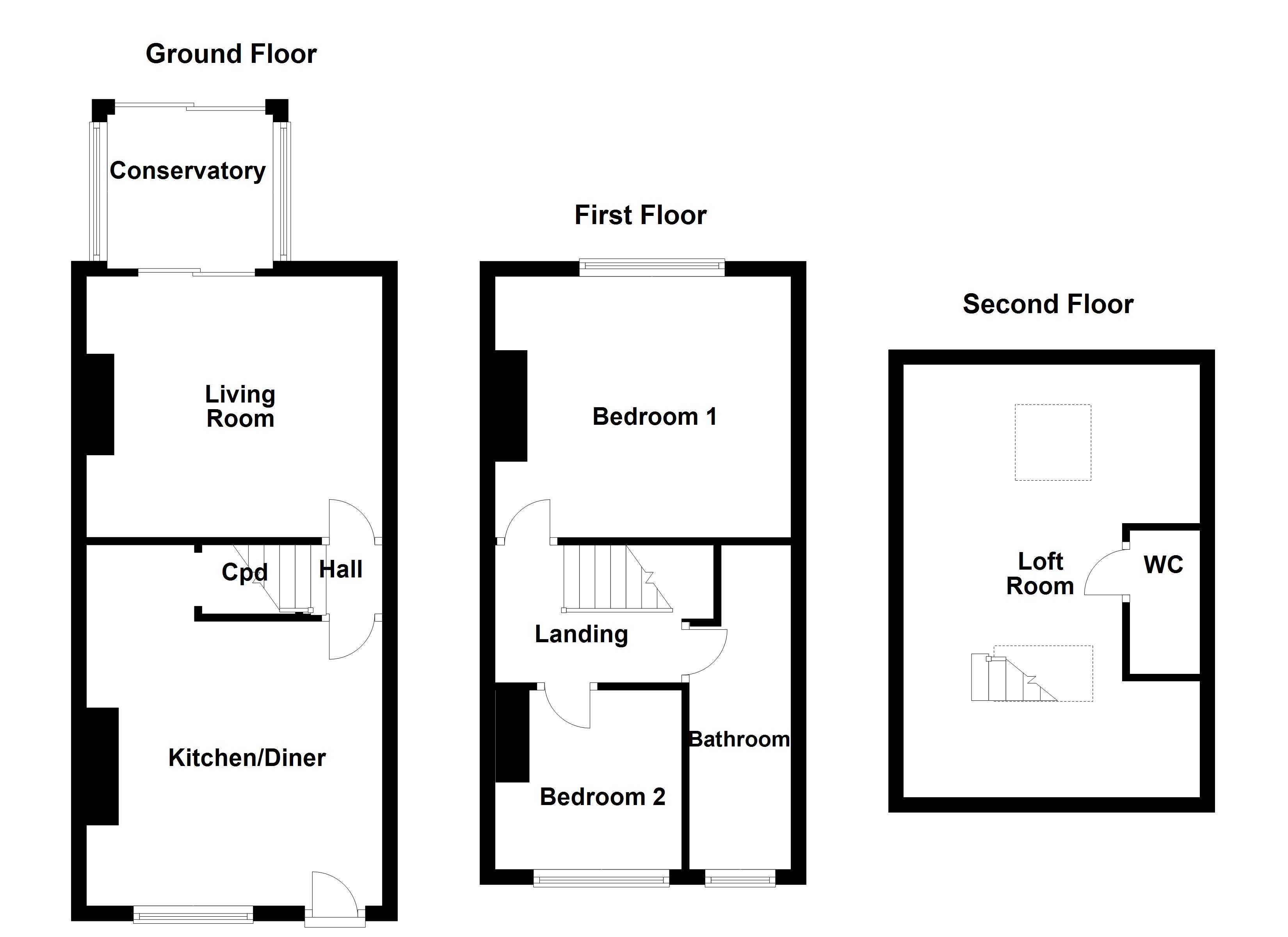 2 Bedrooms Terraced house for sale in Moorview, Methley, Leeds LS26