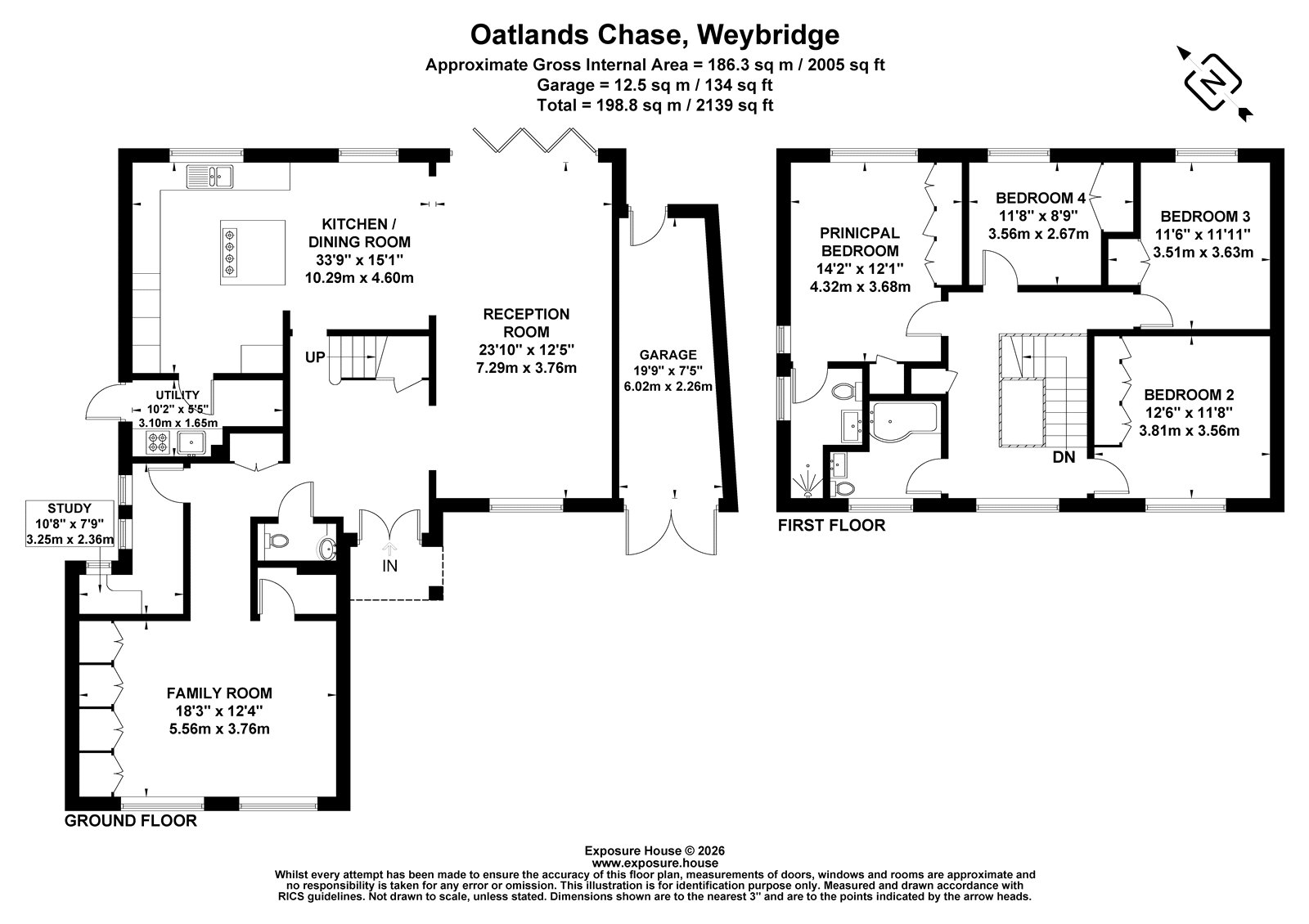 5, Oatlands Chase, Surrey floorplan