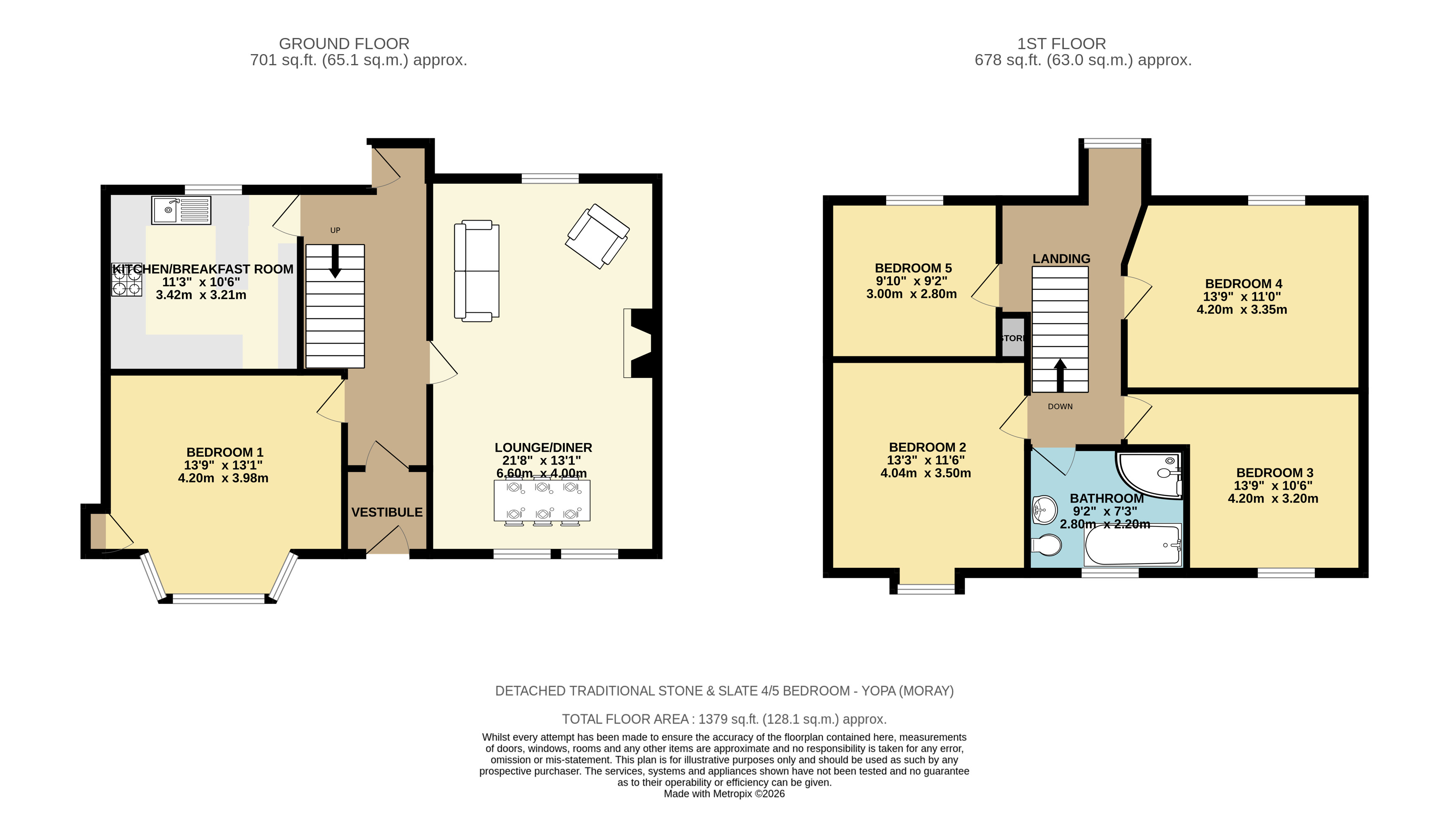 46, Gordon Street, Portgordon, Buckie floorplan