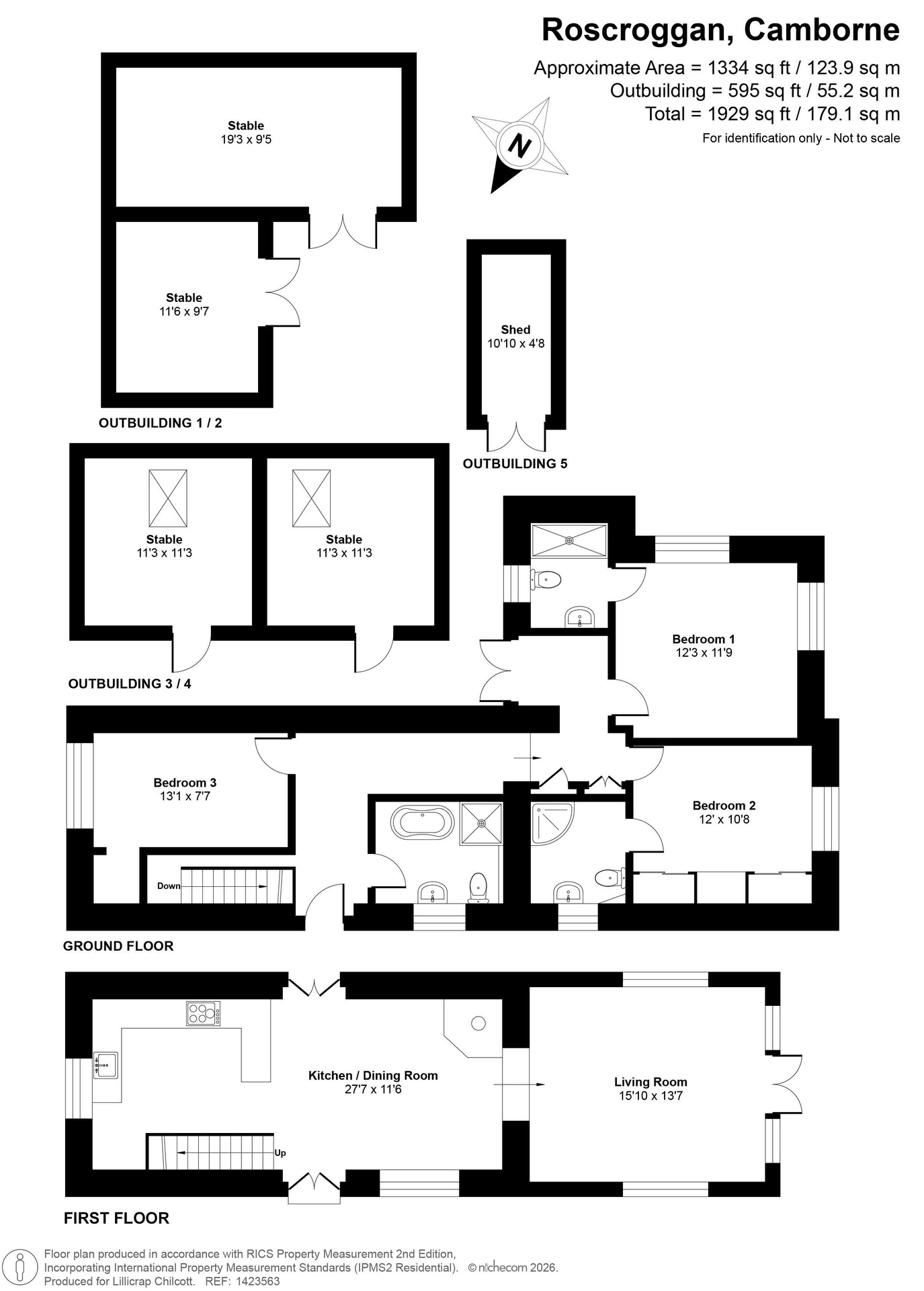 Riversdale Cottage, Camborne floorplan