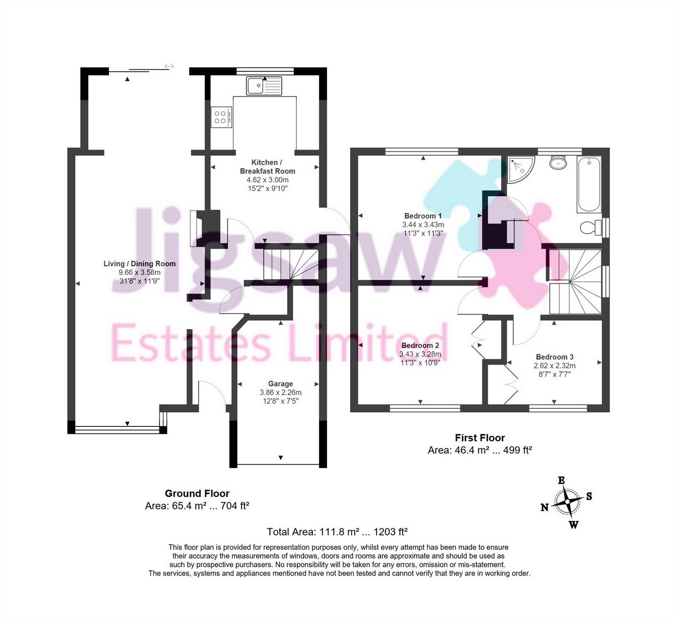 Timber Bank Frimley Green Camberley Surrey Gu16 3 Bedroom Semi