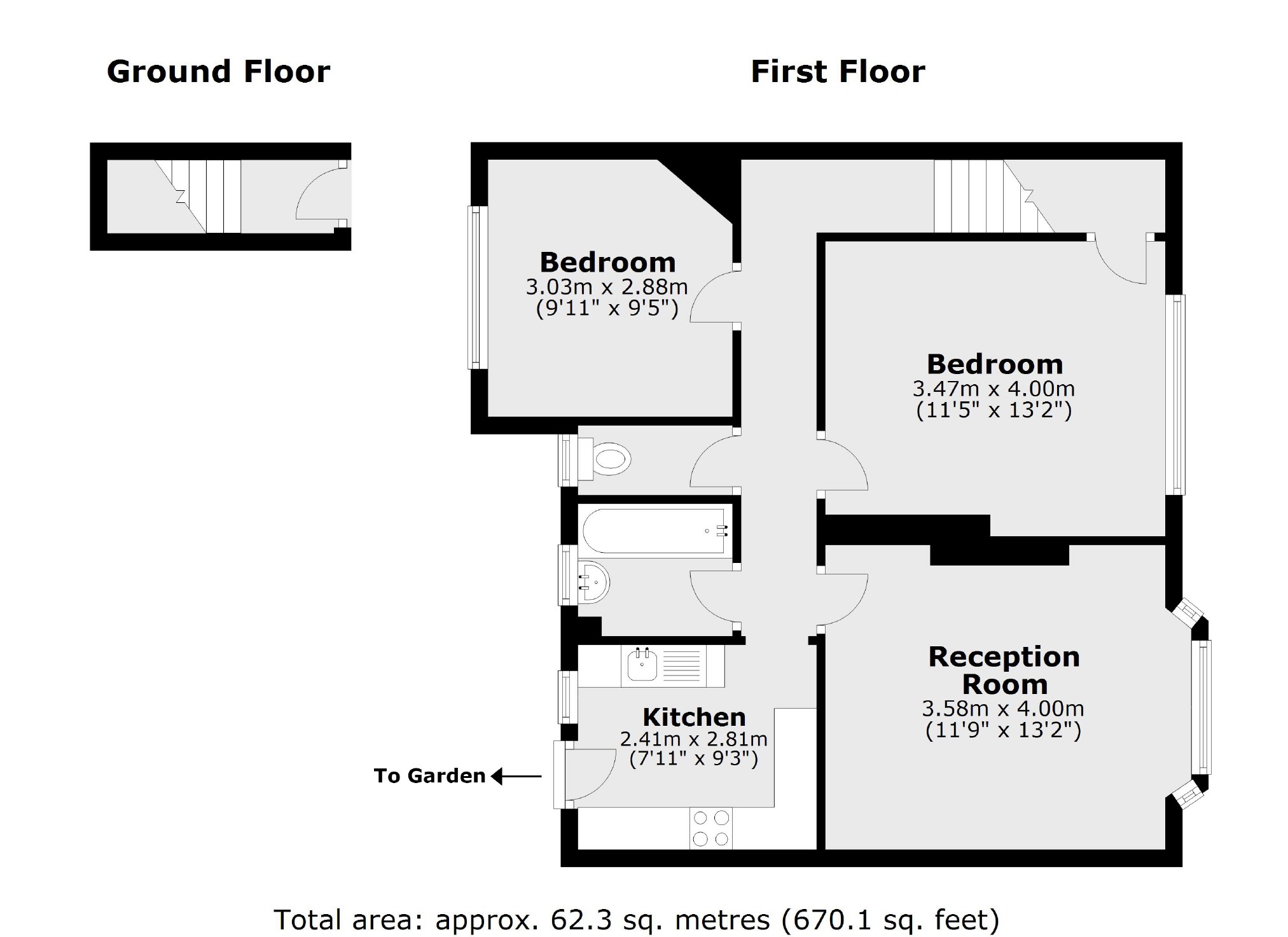 122, Godley Road, London floorplan