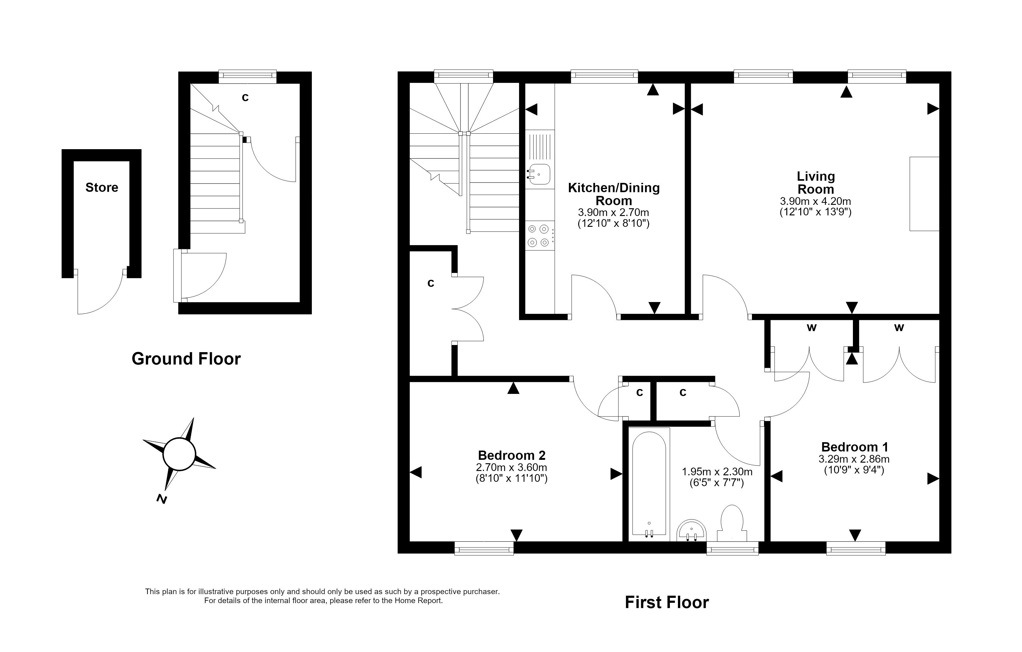 22, Carlyle Court, Haddington floorplan