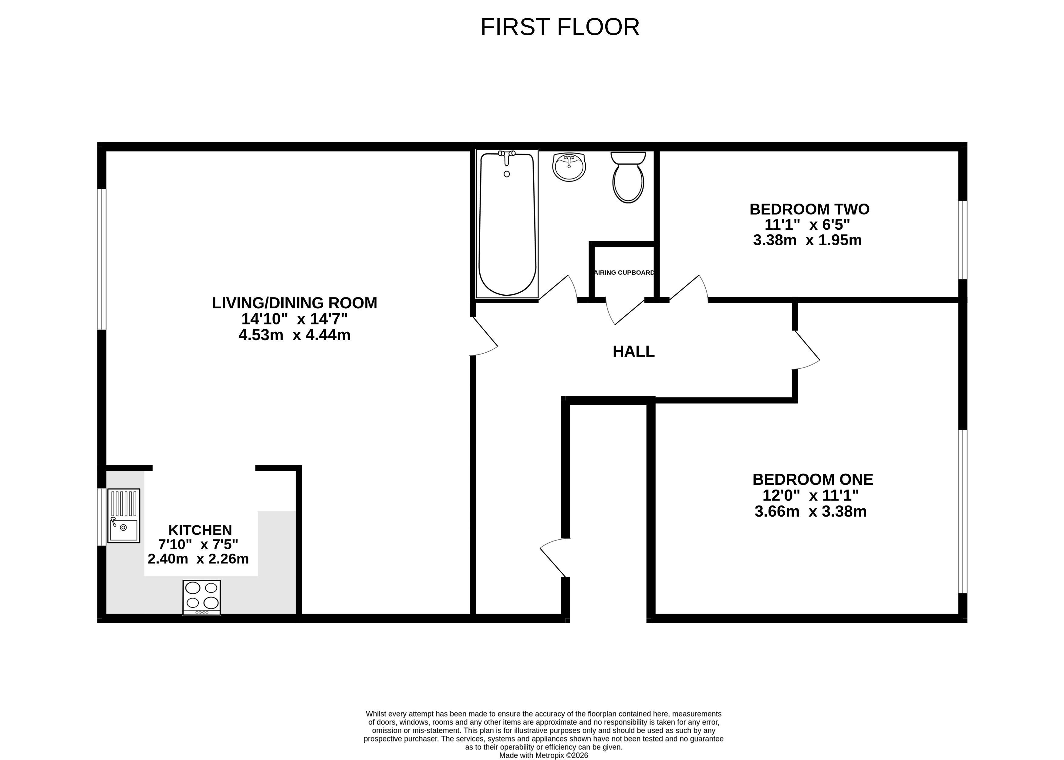 12, Falkners Close, Hampshire floorplan