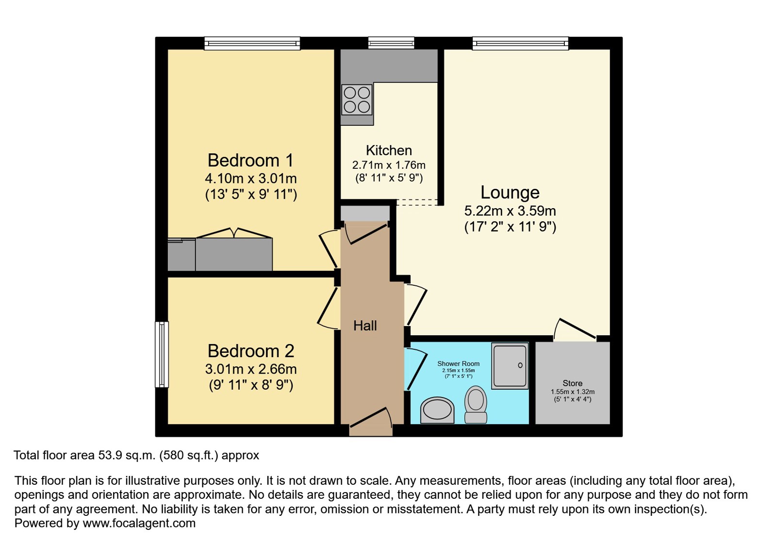 15, Homethorne House, Southgate floorplan