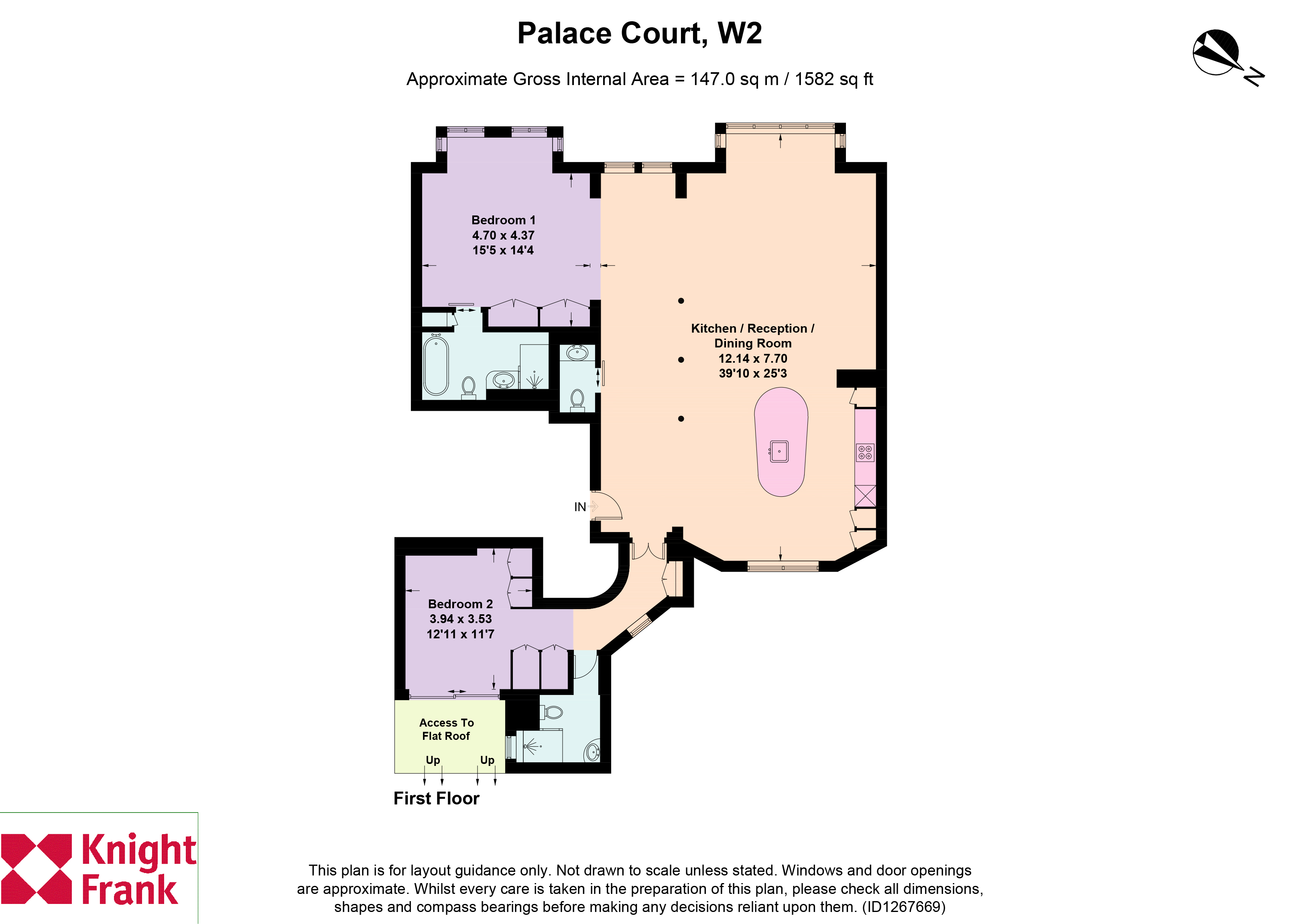 22, Palace Court, London floorplan