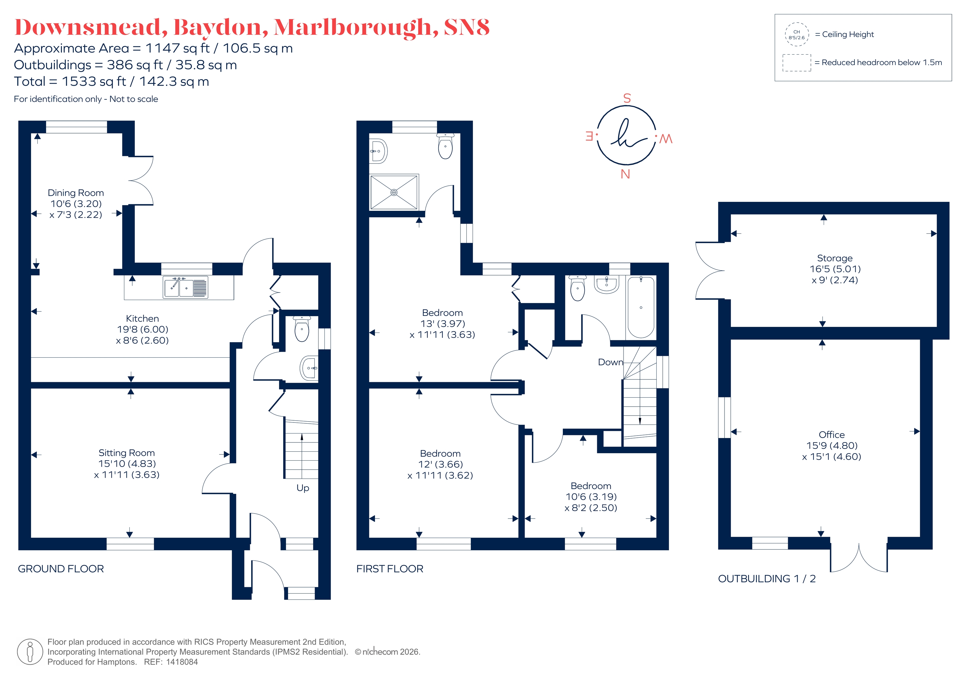 33, Downsmead, Baydon floorplan