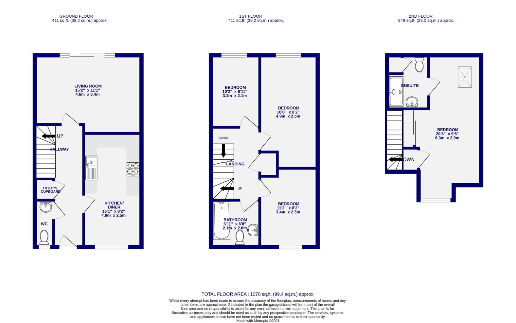 46, Farro Drive, York floorplan