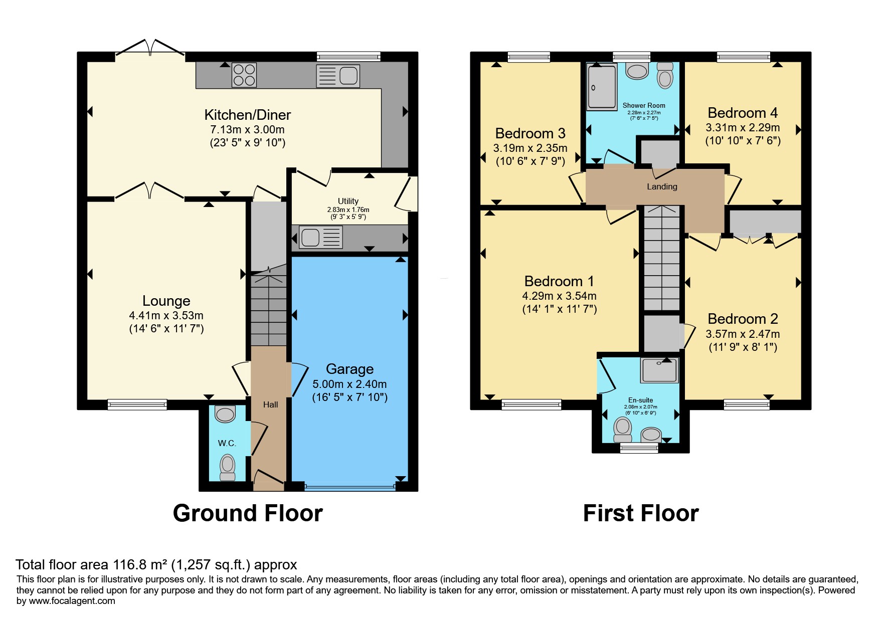3, Shaw Drive, Winsford floorplan