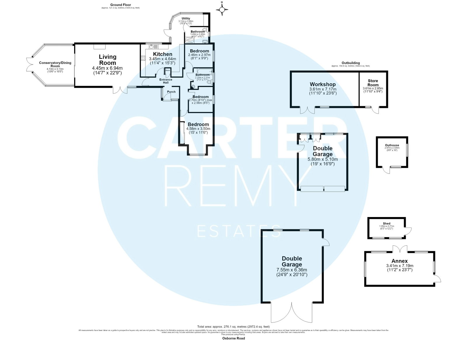 South View, Osborne Road, Bowers Gifford floorplan