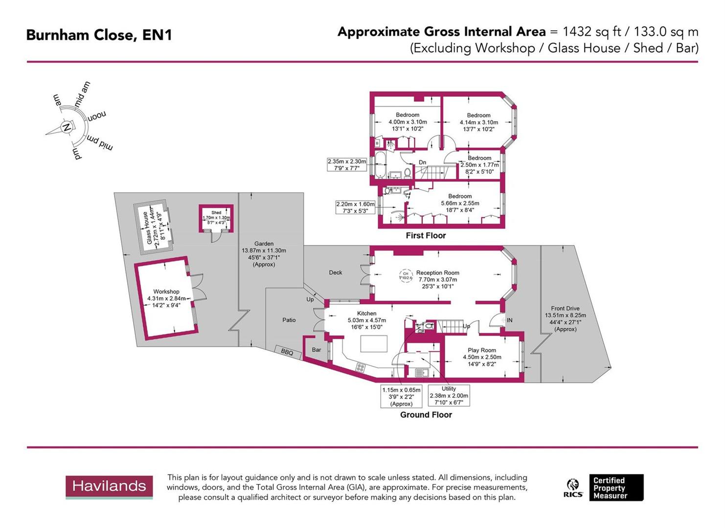 31, Burnham Close, Enfield floorplan
