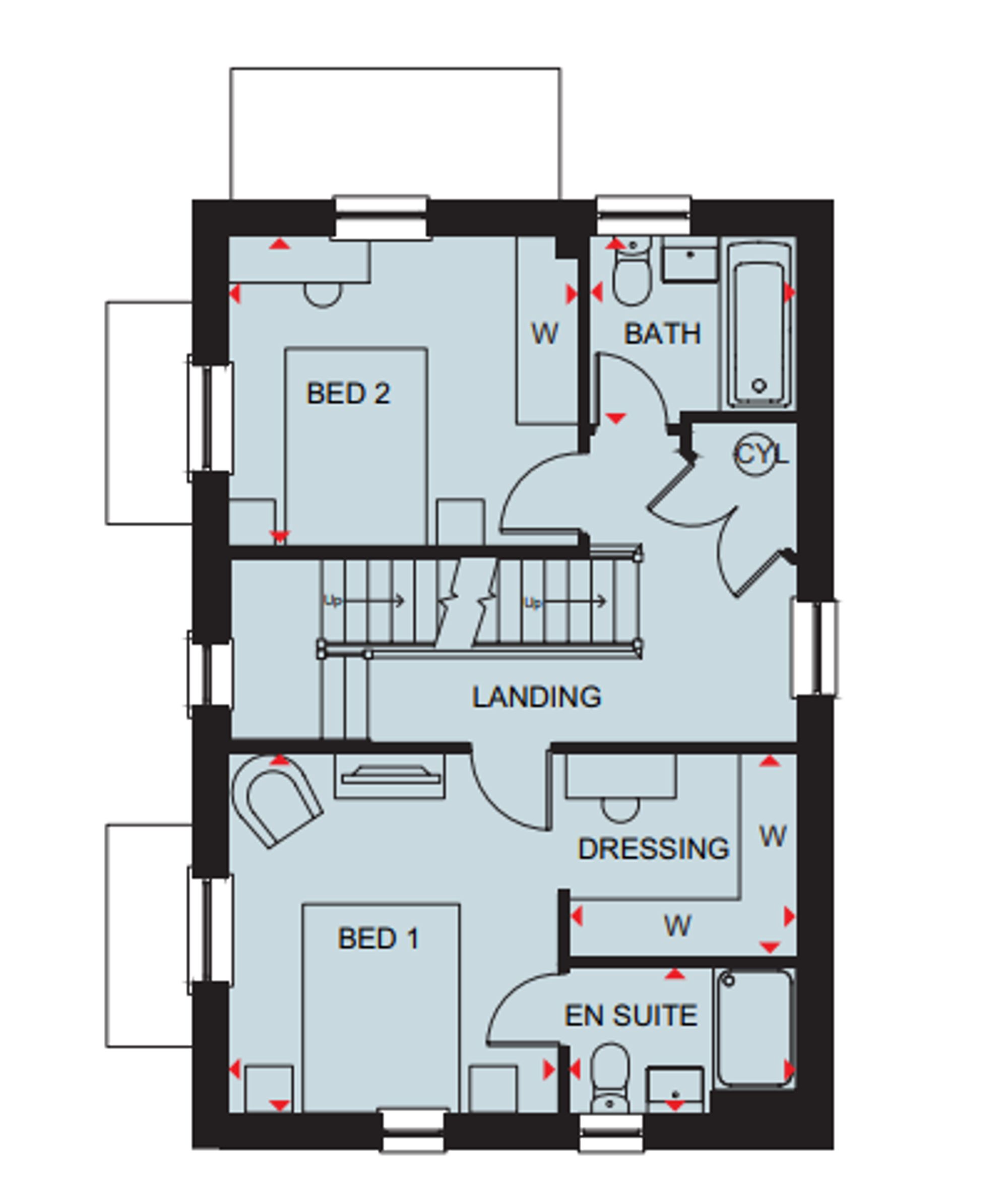Plot 95, The Hertford, Otters Reach, Telford floorplan